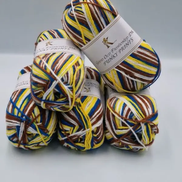 Knitco Good Old Fashioned Funky Prints DK Yarn 5x100g 024
