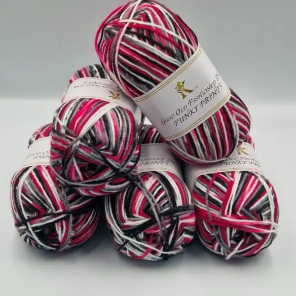 Knitco Good Old Fashioned Funky Prints DK Yarn 5x100g 026