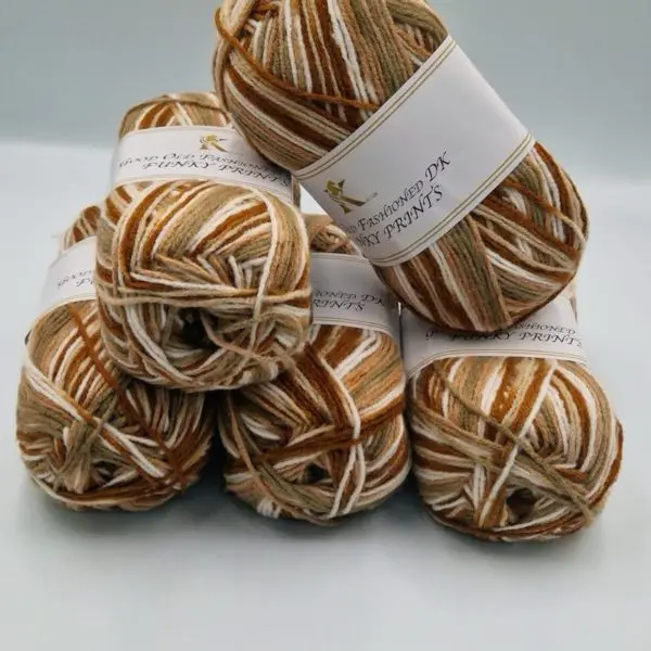 Knitco Good Old Fashioned Funky Prints DK Yarn 5x100g 033