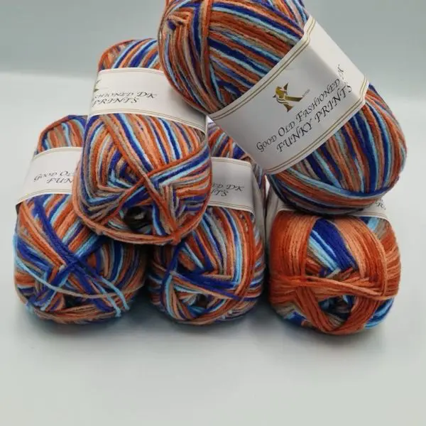 Knitco Good Old Fashioned Funky Prints DK Yarn 5x100g 042
