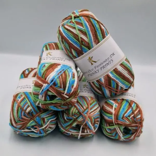 Knitco Good Old Fashioned Funky Prints DK Yarn 5x100g 043