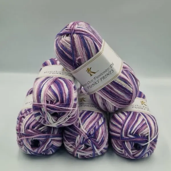 Knitco Good Old Fashioned Funky Prints DK Yarn 5x100g 049