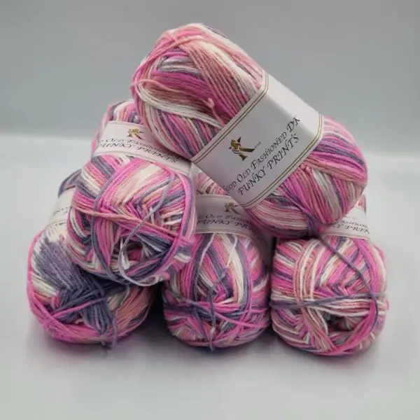Knitco Good Old Fashioned Funky Prints DK Yarn 5x100g 055