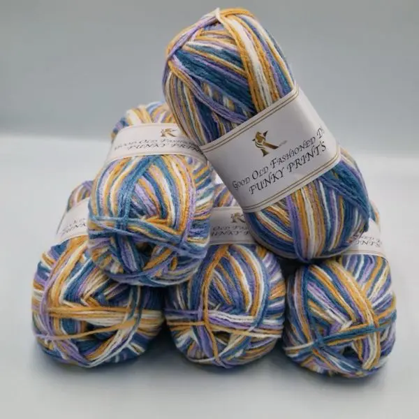 Knitco Good Old Fashioned Funky Prints DK Yarn 5x100g 058