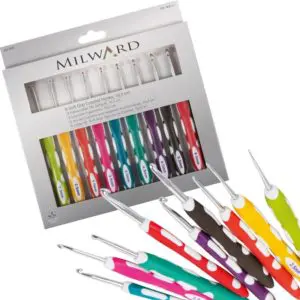Milward 9 Soft Grip Crochet Hook Set