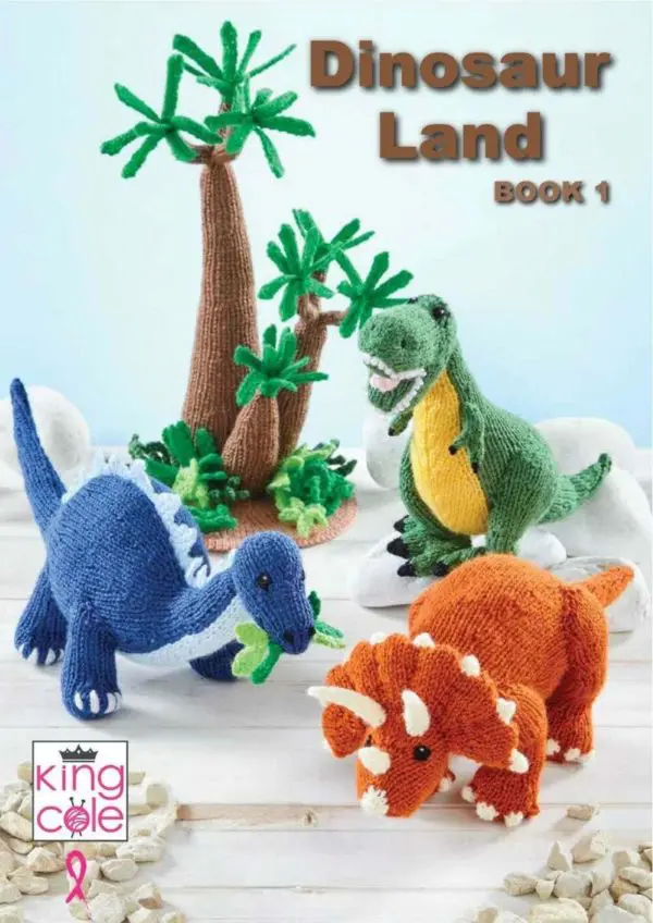 King Cole Dinsoaur Land Book 1 Knitting Patterns