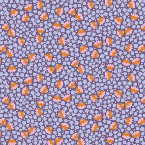 Tilda Fabric on Bolt Wallflower 10mx110cm Bellflower Thistle