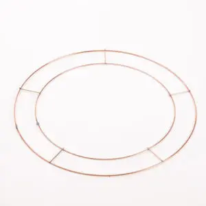 Wreath Base: Wire: 30.5cm: Gold: 10 Pieces