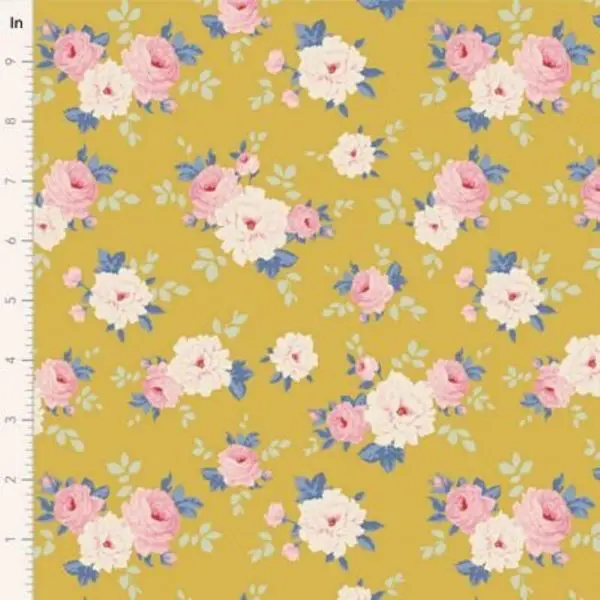 Tilda Fabric on Bolt Sunday Brunch 10mx110cm Pernille Yellow