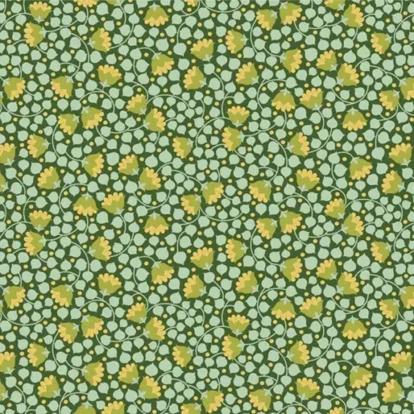 Tilda Fabric on Bolt Wallflower 10mx110cm Bellflower Pine
