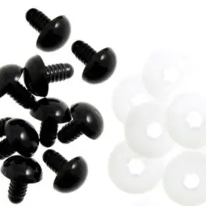 Trimits Solid Black Toy Safety Eyes 100 Pack