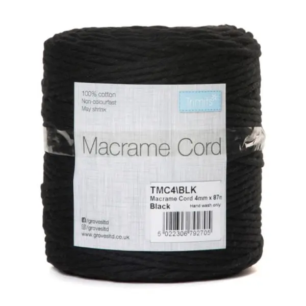 Trimits Macramé Cord Cotton 87m x 4mm 0.5kg