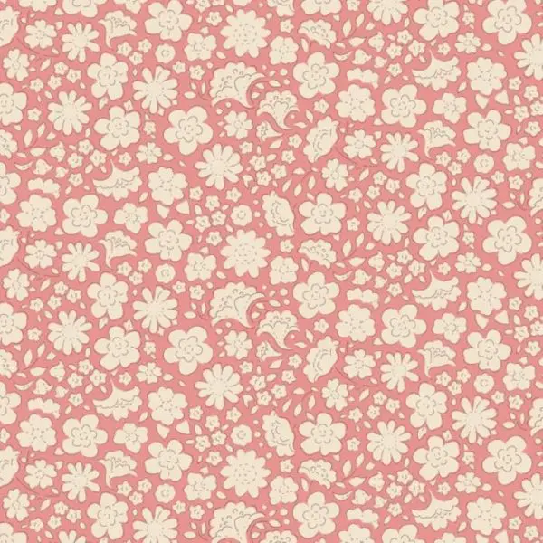 Tilda Fabric on Bolt Creating Memories 10mx110cm Carla Pink