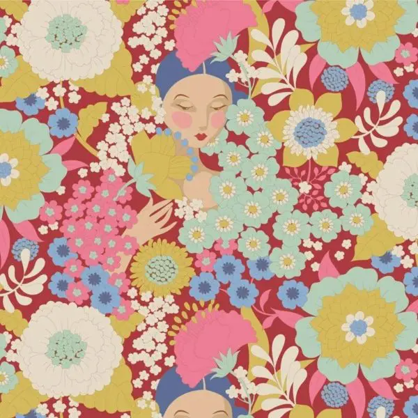 Tilda Wallflower Bundle of 20 50x27cm Fabric Fat Eighths