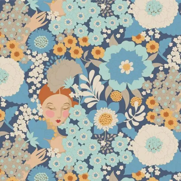 Tilda Wallflower Bundle of 20 50x27cm Fabric Fat Eighths