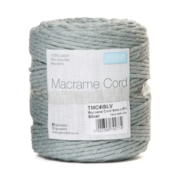 Trimits Macramé Cord Cotton 87m x 4mm 0.5kg