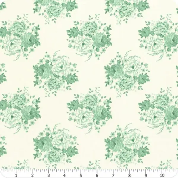 Tilda Fabric on Bolt Sunday Brunch 10mx110cm Mia Teal