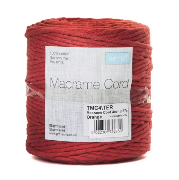 Trimits Macramé Cord Cotton 87m x 4mm 0.5kg