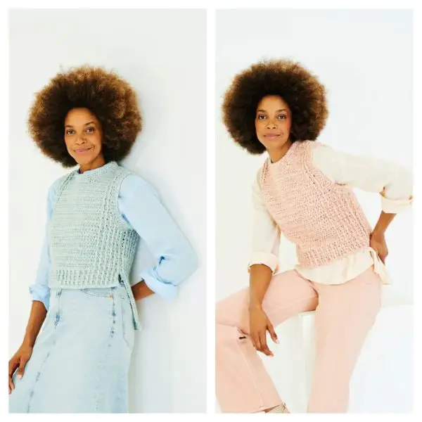 Stylecraft 10171 Adult Aran Tank Top Crochet Pattern