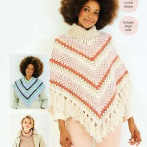 Stylecraft 10169 Adult Aran Poncho Crochet Pattern