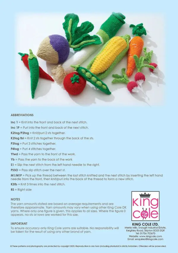 King Cole Treat Street Knitting Novelty Pattern Book