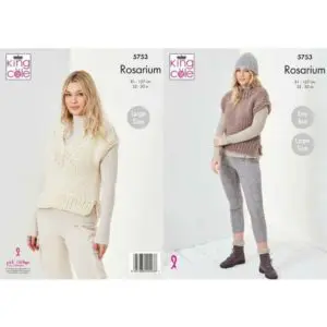 King Cole 5753 Super Chunky Tanks Hat Knitting Pattern