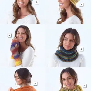 King Cole 6347 Adult 4ply Accessories Knitting Crochet Pattern