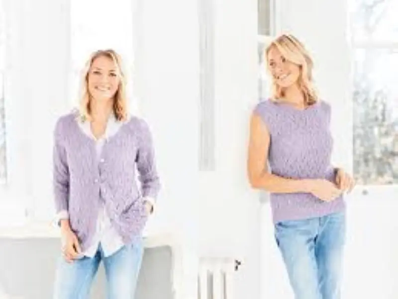 Stylecraft 9752 Adult DK Cardigan Vest Knitting Pattern