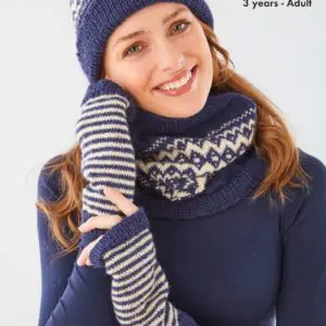 King Cole 6334 4Ply Accessories Knitting Pattern