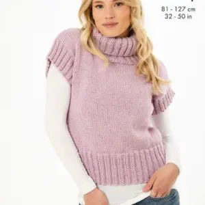 King Cole 6406 Ladies Chunky Sweater Slipovers Knitting Pattern