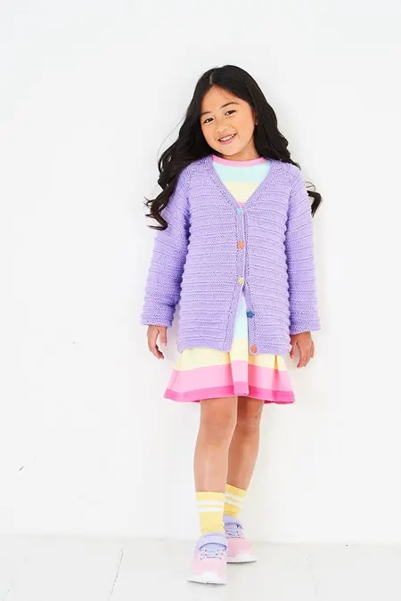 Stylecraft 10223 Child`s DK Cardigan Sweater Knitting Pattern
