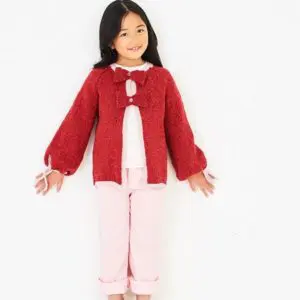 Stylecraft 10224 Childs DK Bow Cardigan Knitting Pattern