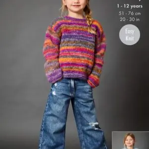 King Cole 6380 Child Chunky Sweater Tank Knitting Pattern