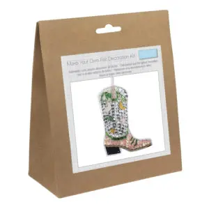 Trimits Felt Decoration Kit – Sequin Cowboy Boot