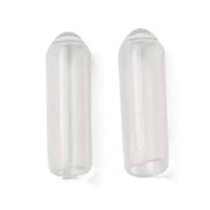 100 Clear Silicone Round End Caps