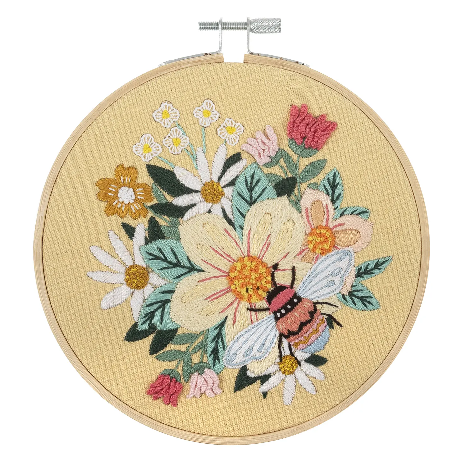 Trimits Buzzy Bee Embroidery Kit with Hoop