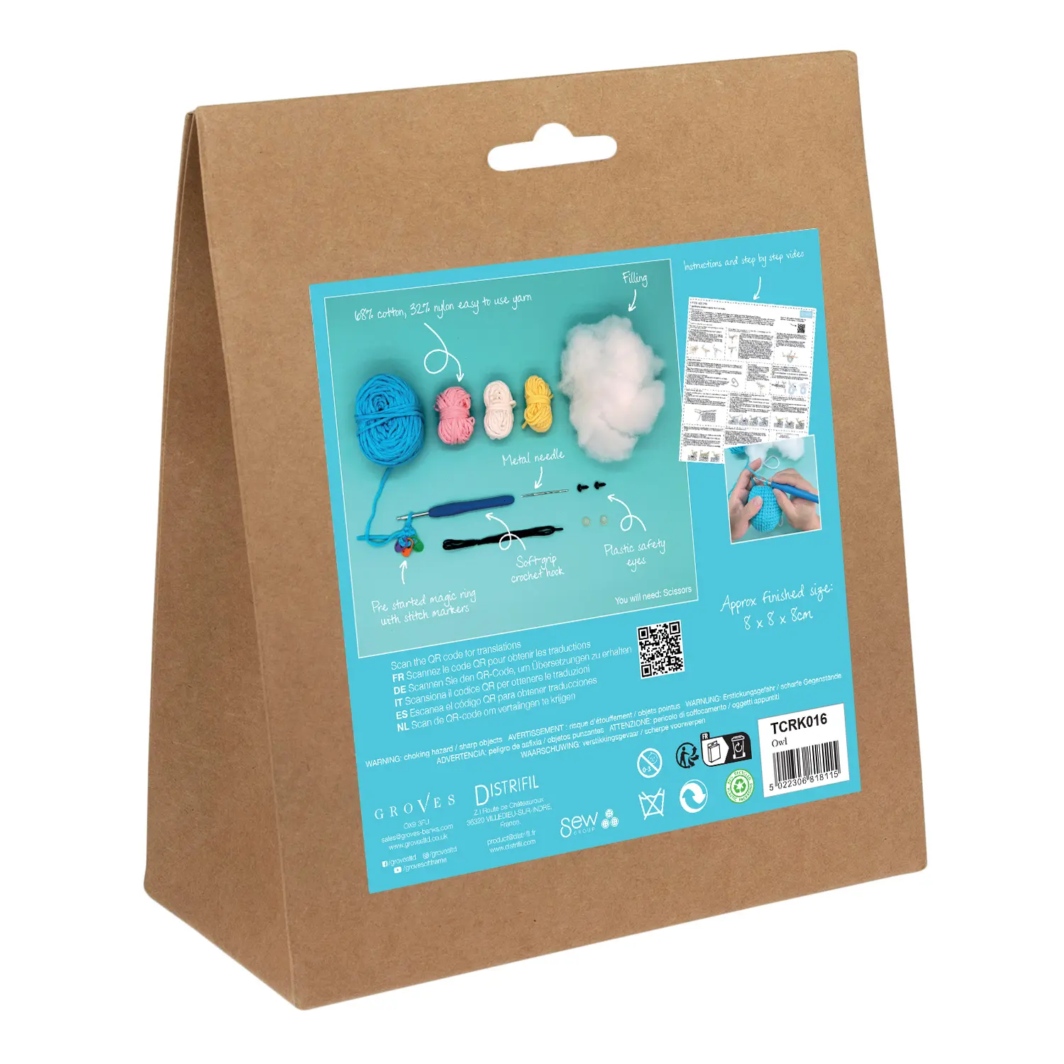 Trimits Beginners Amigurumi Crochet Kit – Owl
