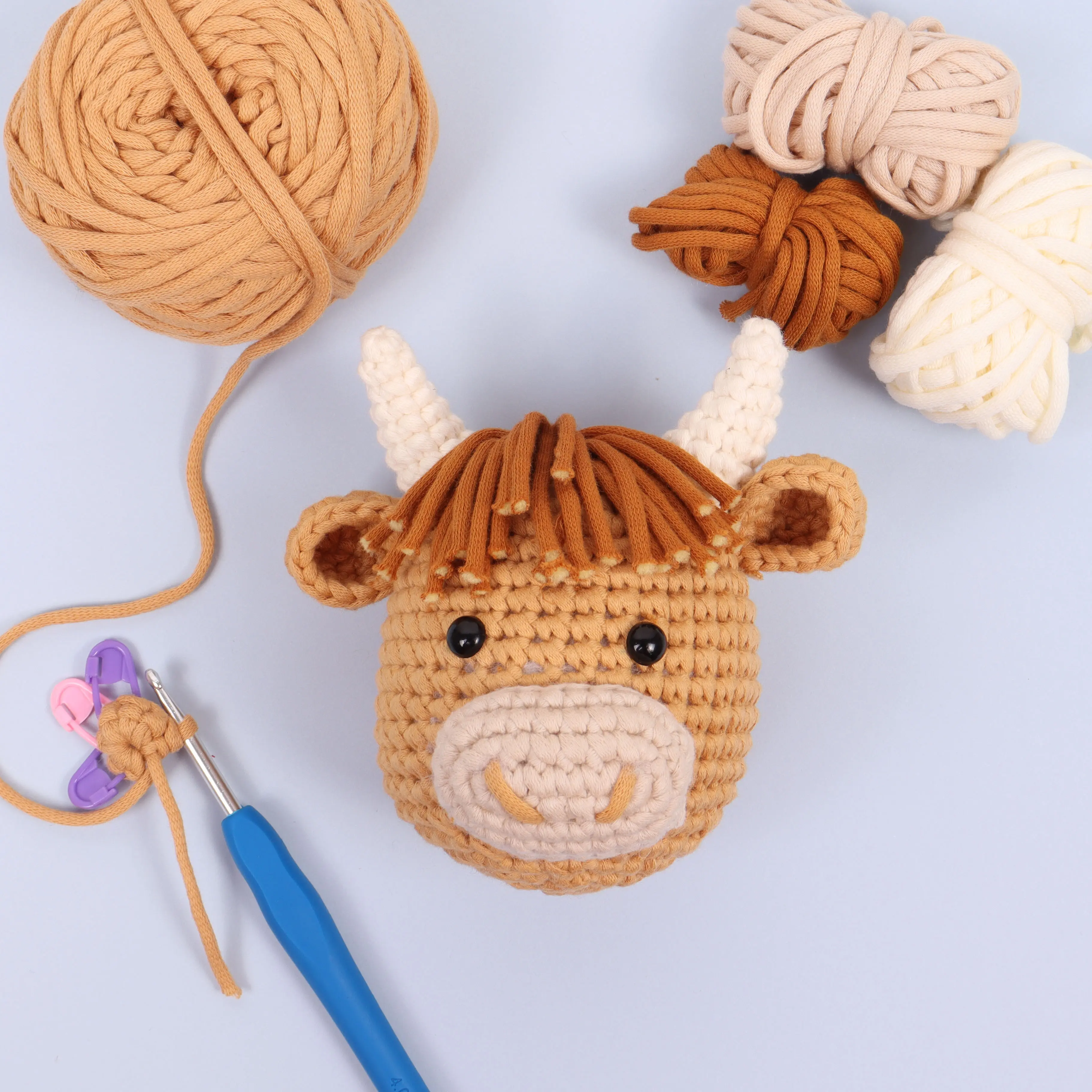 Trimits Beginners Amigurumi Highland Cow Kit