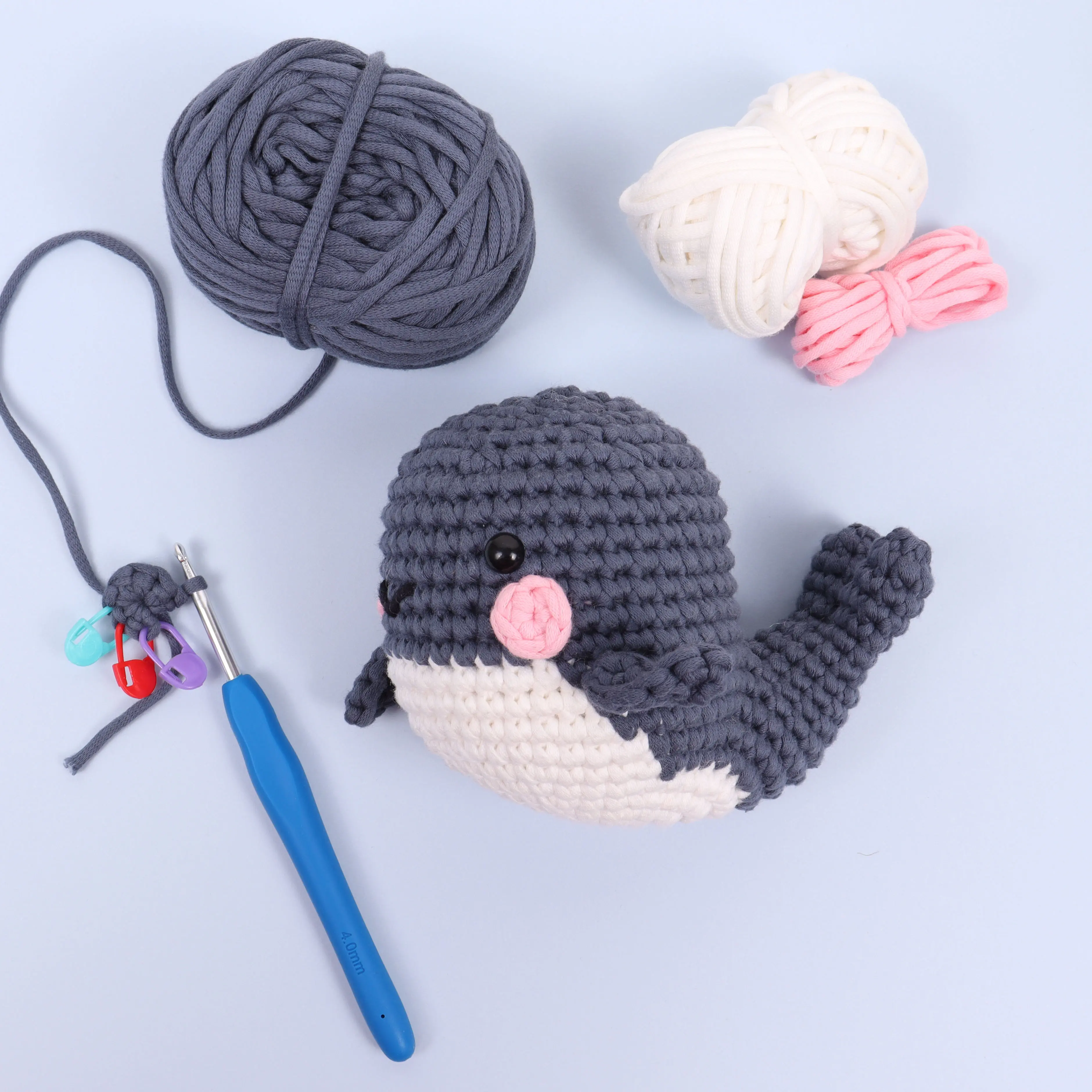 Trimits Beginners Amigurumi Crochet Kit Whale
