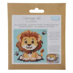 Trimits Children’s Lion Half Stitch Tapestry Kit