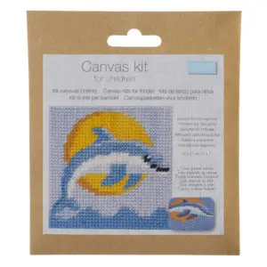 Trimits Children’s Jumping Dolphin Half Stitch Tapestry Kit