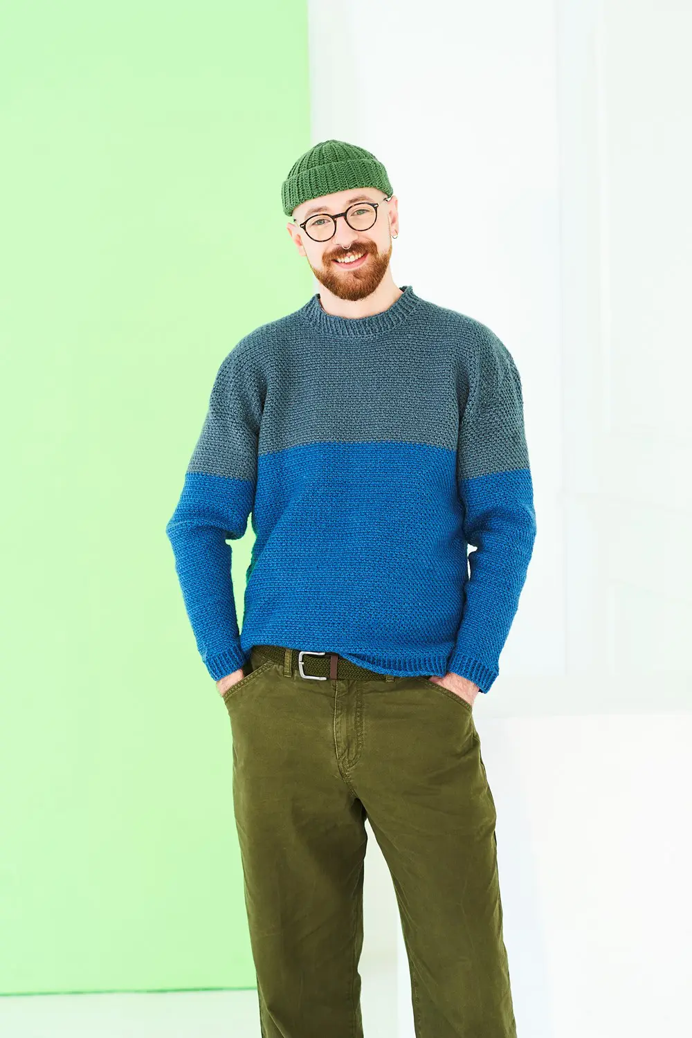Stylecraft 10228 Mens DK Cardigan & Sweater Crochet Pattern