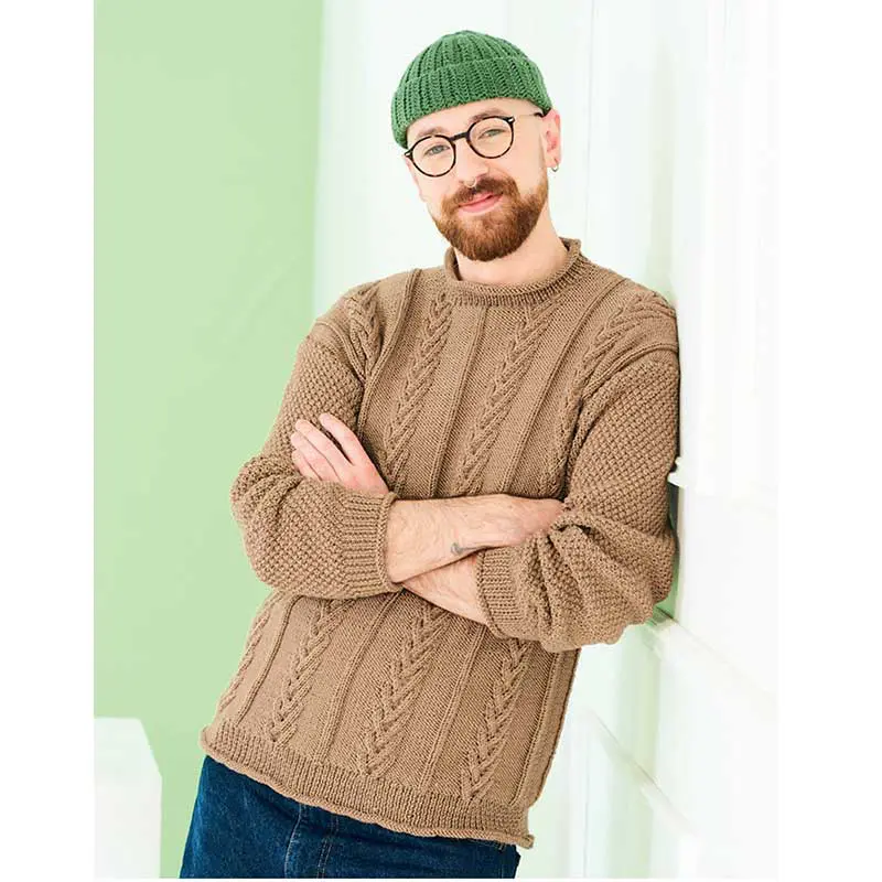Stylecraft 10232 Mens DK Sweater Knitting Pattern