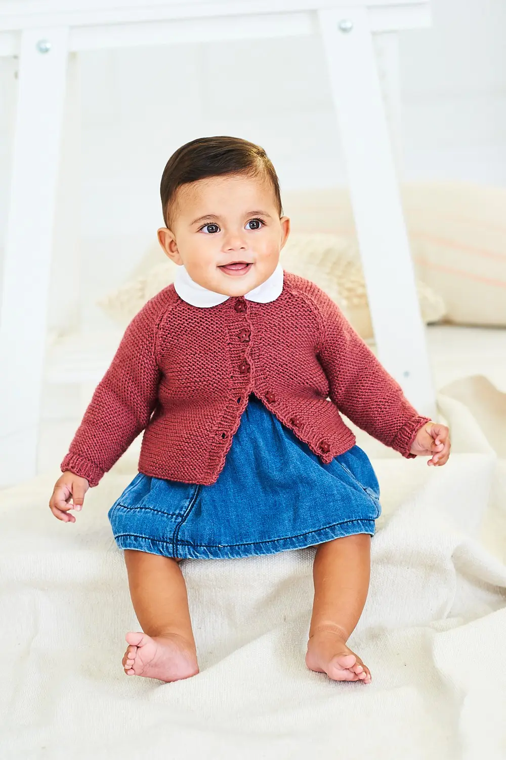 Stylecraft 10240 Baby DK Cardigan Knitting Pattern