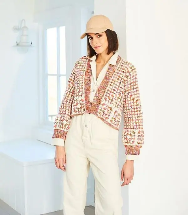 Stylecraft 10051 Adult Hexi Cardigan Crochet Pattern