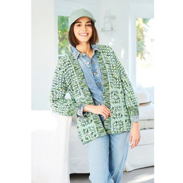 Stylecraft 10051 Adult Hexi Cardigan Crochet Pattern - Image 3