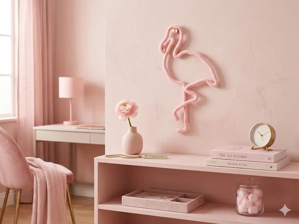 Create Your Own Nursery Animal I-Cord Wire Art Kit flamingo