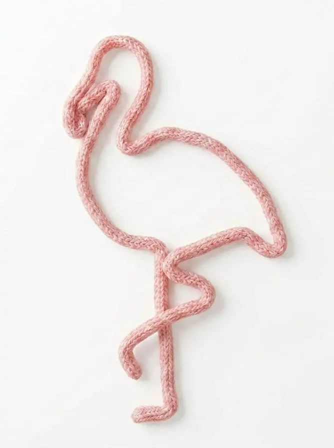 Create Your Own Nursery Animal I-Cord Wire Art Kit flamingo