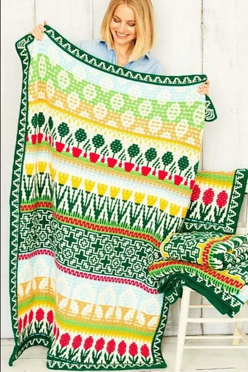 Rosina Plane Letitia’s Garden CAL Cottage Garden Large Blanket Yarn Pack