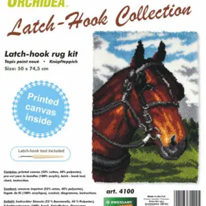Orchidea Horse Latch Hook Rug Kit